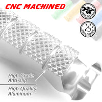 Fits Kawasaki Z1000 Z125 Z750 Z900 RFIGHT Front Silver Foot Pegs - MC Motoparts