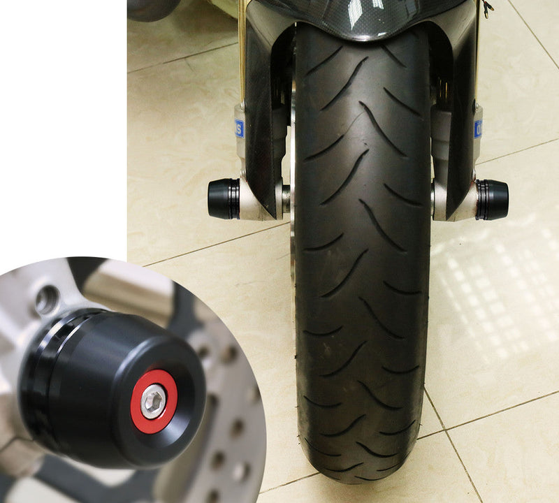 Fits Ducati Multistrada 950 1260 S Hypermotard 950 Aluminum Delrin Front Axle Fork Slider - MC Motoparts