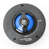 Blue fuel cap Fit Honda VFR800F 2014-2020 REVO Logo Engraved Quick Release Fuel Cap