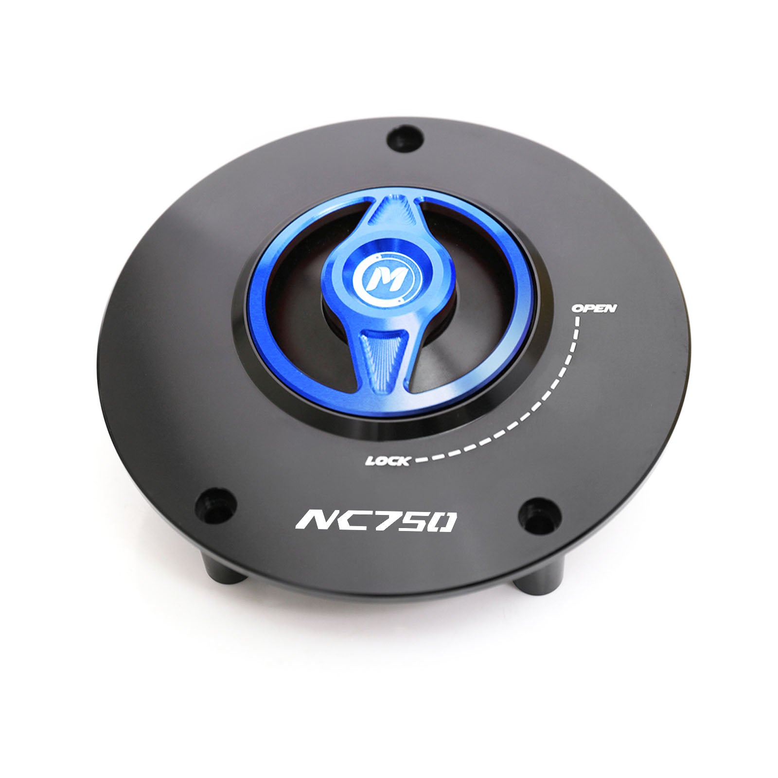 Blue fuel cap Fit Honda NC750 2015-2020 REVO Logo Engraved Quick Lock Fuel Cap