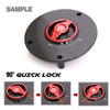 Detail of fuel cap Fit Honda NC750 2015-2020 REVO Logo Engraved Quick Lock Fuel Cap