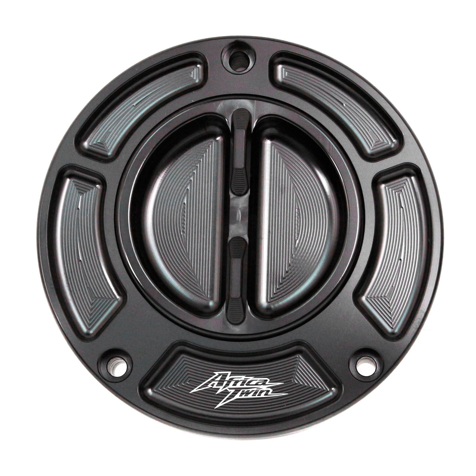 Black Colored Fit Honda Africa Twin 2016-2020 Logo Engraved Keyless Fuel Tank Cap - MC Motoparts
