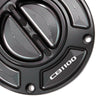 Black Colored Fit Honda CB1100 2016-2020 Logo Engraved Keyless Fuel Tank Cap - MC Motoparts
