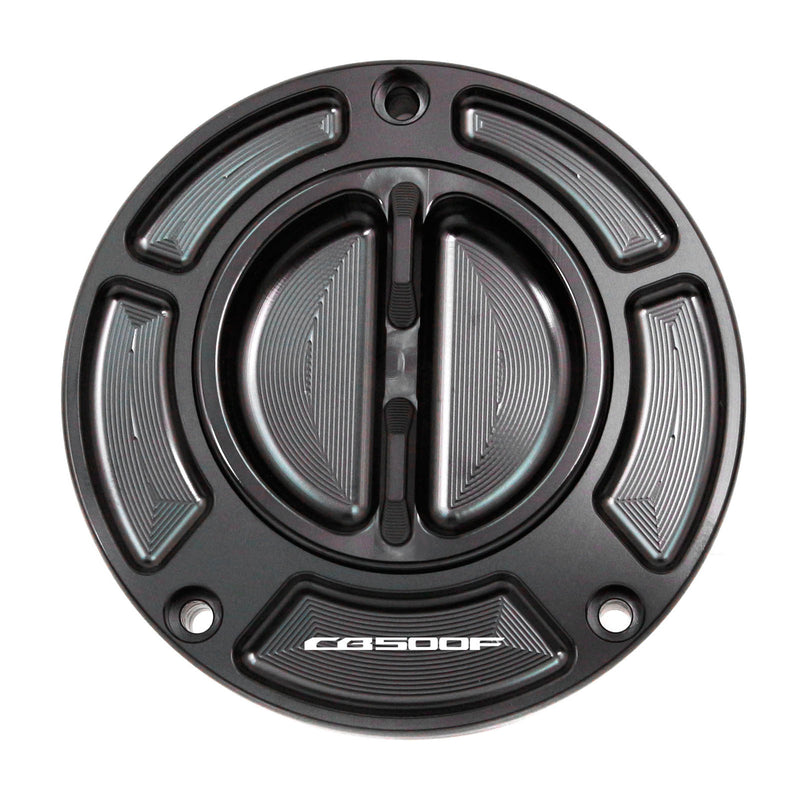 Black Fuel Cap Fit Honda CB500F 2016-2020 Logo Engraved Keyless Fuel Tank Cap - MC Motoparts