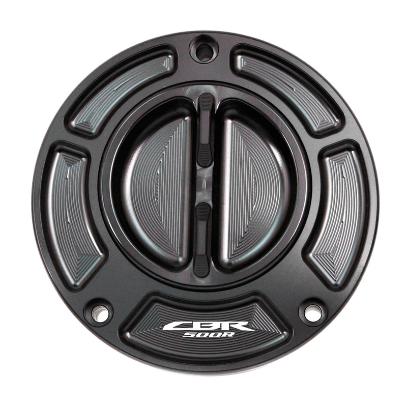 Black Fuel Cap Fit Honda CBR500R 2016-2020 Logo Engraved Keyless Fuel Tank Cap - MC Motoparts