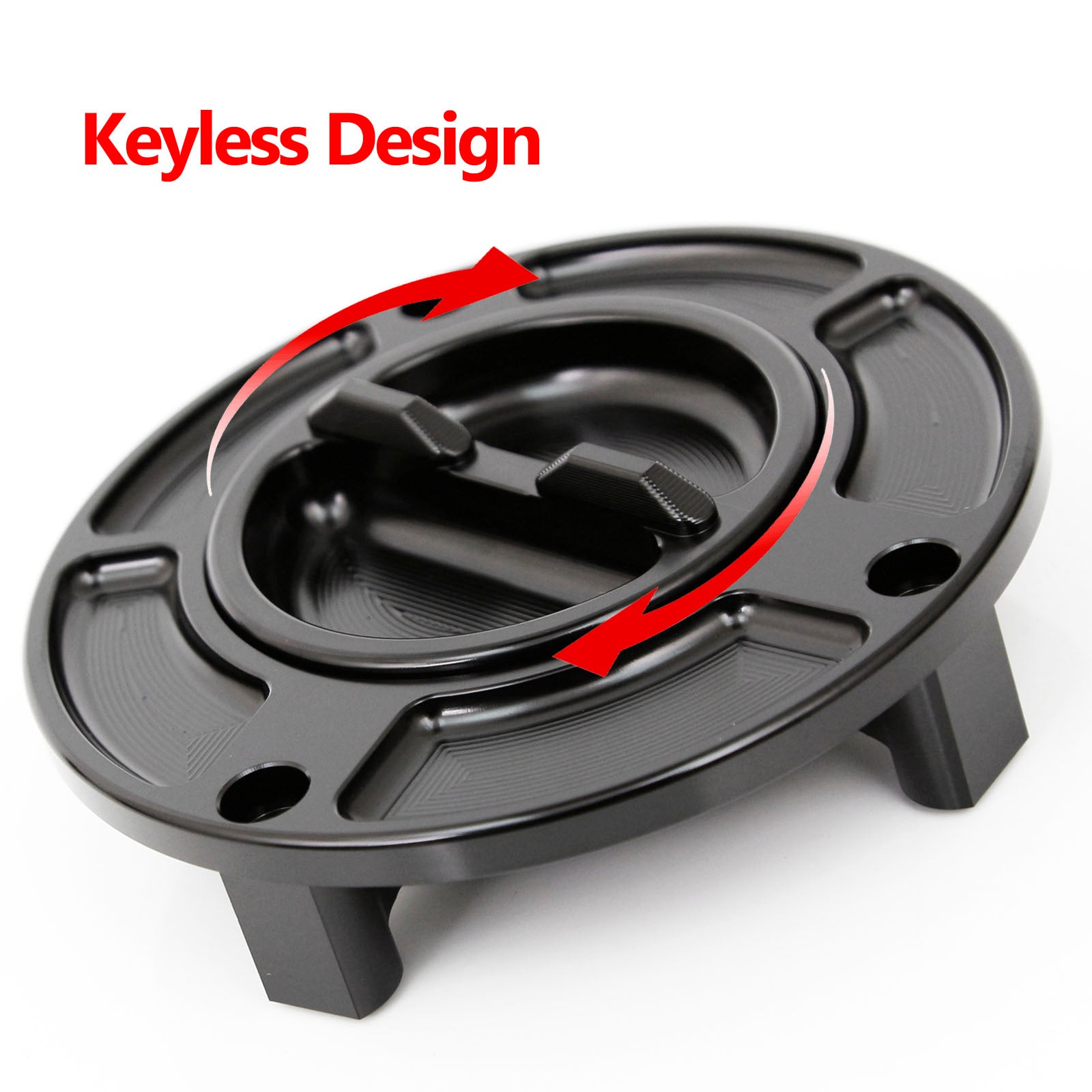 Detailed of Fit Honda CBR650F 2014-2020 Logo Engraved Keyless Fuel Tank Cap - MC Motoparts