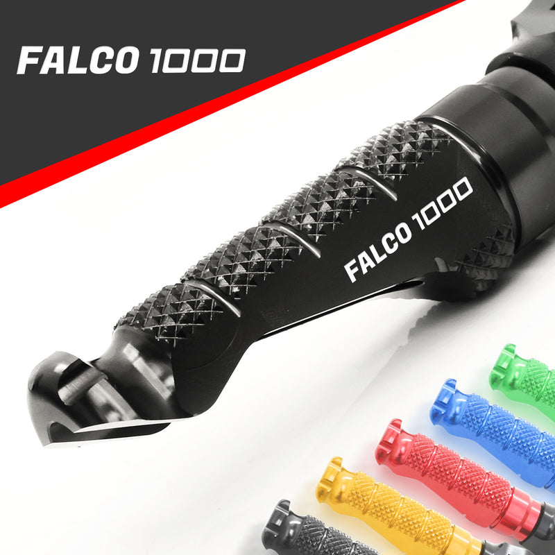 Aprilia FALCO1000 engraved front rider Black Foot Pegs