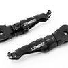 Fit Ducati Scrambler Engraved Logo R-FIGHT Front Black Foot Pegs - MC Motoparts