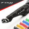 Yamaha TDM 850 91-01 engraved front rider Black Foot Pegs