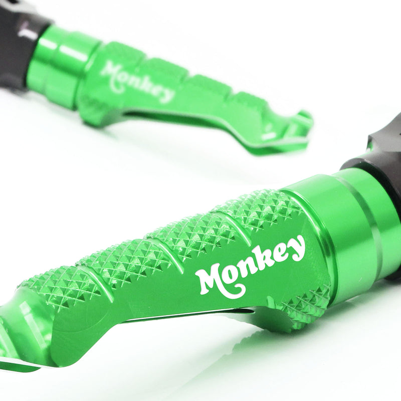 Honda MONKEY logo engraved front rider foot pegs