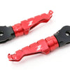Kawasaki Z125 Z300 Z250 logo engraved front Red Foot Pegs