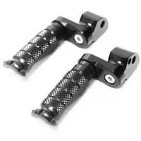 Fits Ducati Monster 695 800 S4R 25mm Adjustable Rear R-FIGHT Black Foot Pegs