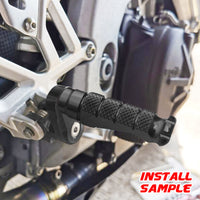 Fits Ducati Scrambler SportTouring 25mm Adjustable Rear R-FIGHT Black Foot Pegs