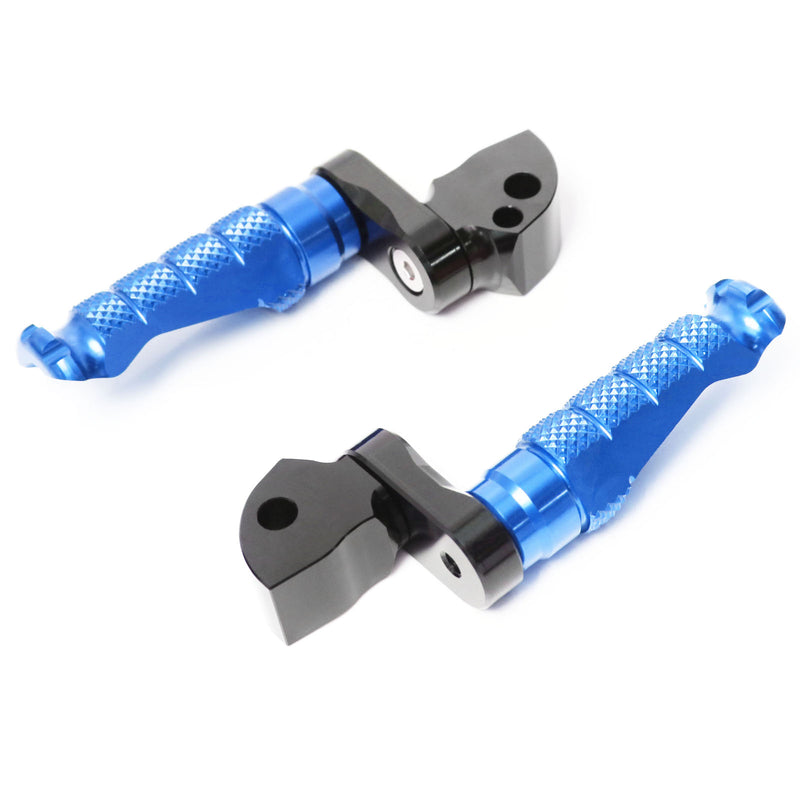 Fits BMW F800R R1200R 25mm Adjustable Rear R-FIGHT Blue Foot Pegs