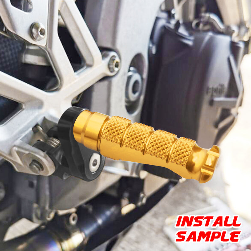 Fits Yamaha MT-01 MT-07 MT-10 25mm Extension Rear R-FIGHT Gold Foot Pegs