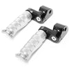 Fits Ducati 1198 1299 899 Panigale 25mm Extension Rear R-FIGHT Silver Foot Pegs