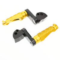 Fits Ducati Hypermotard 821 Multistrada Icon 40mm Adjustable Rear R-FIGHT Gold Foot Pegs