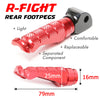 Fits Honda VFR800F NC750 Rear R-FIGHT Red Foot Pegs