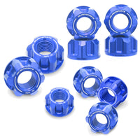 blue mc motoparts honda monkey rear sprocket nut axle nut and sprocket nut kit set