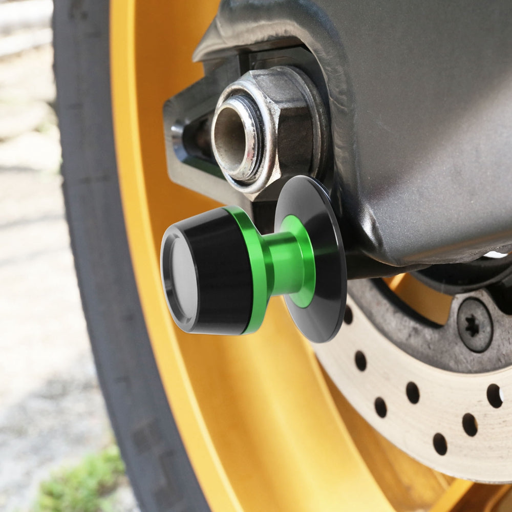 Fit Kawasaki Ninja 400 ZX-12R Logo Engraved S-Fight 10mm Swingarm Spools - MC Motoparts