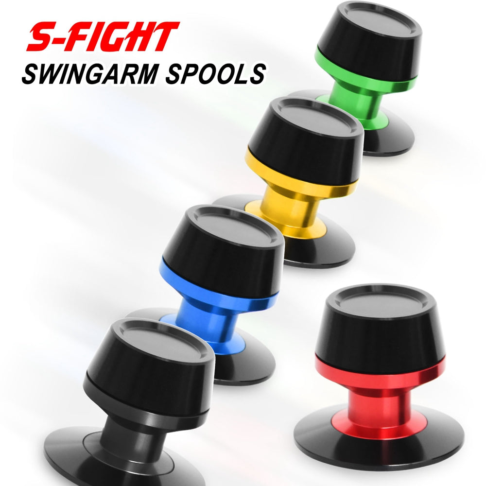 Fit Suzuki Hayabusa ?G Logo Engraved S-Fight 8mm Swingarm Spools - MC Motoparts