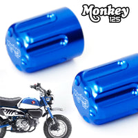 Fit Honda Monkey 125 Engraved Logo Tire Valve Stem Caps - MC Motoparts