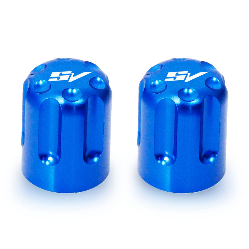 Fit Suzuki SV1000 SV650 Engraved Logo Tire Valve Stem Caps - MC Motoparts