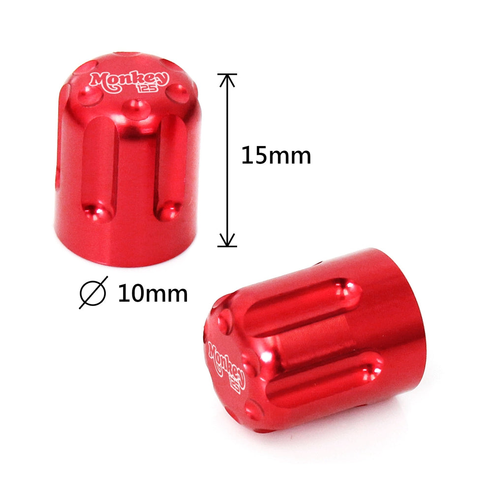 Fit Honda Monkey 125 Engraved Logo Tire Valve Stem Caps - MC Motoparts