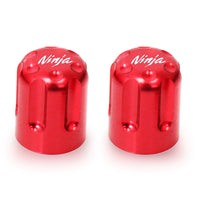 Fit Kawasaki Ninja 650 400 300 Engraved Logo Tire Valve Stem Caps - MC Motoparts