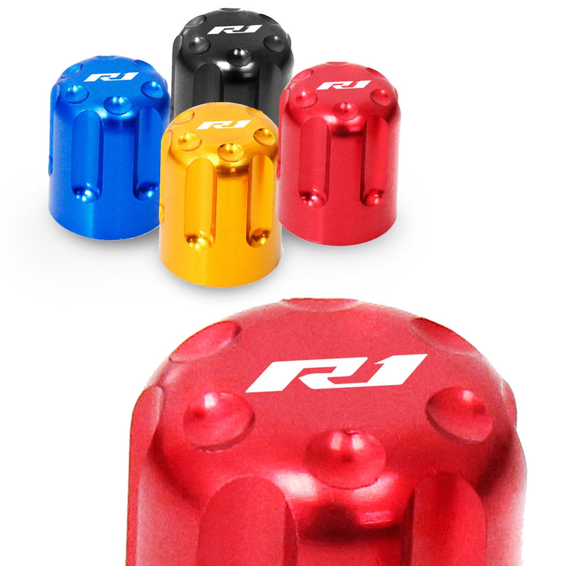 Fit Yamaha YZF R1 2019-2020 Engraved Logo Tire Valve Stem Caps - MC Motoparts