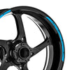 12 pcs Black Lightning 17'' Wheel Front & Rear Rim Skin Sticker Set - MC Motoparts