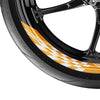 Check Pattern 17'' Wheel Front & Rear Removable Rim Sticker Set - MC Motoparts