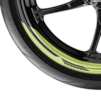 Robotic Pattern 17 inch Wheel Front & Rear Removable Rim Sticker Set - MC Motoparts
