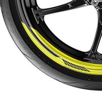Robotic Pattern 17 inch Wheel Front & Rear Removable Rim Sticker Set - MC Motoparts