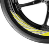 Stripe Pattern 17'' Wheel Front & Rear Removable Rim Sticker Set - MC Motoparts