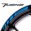 Fit Aprilia TUONO Logo Stripes Wheel Rim Edge Sticker - MC Motoparts