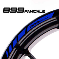 Fit Ducati 899 PANIGALE Logo Stripes Wheel Rim Edge Sticker - MC Motoparts