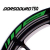 Fit Aprilia DORSODURO 750 Logo Stripes Wheel Rim Edge Sticker - MC Motoparts