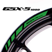 Fit Suzuki GSX-S1000 Logo Stripes Wheel Rim Edge Sticker - MC Motoparts