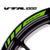 Fit Honda VTR1000 Logo Stripes Wheel Rim Edge Sticker - MC Motoparts