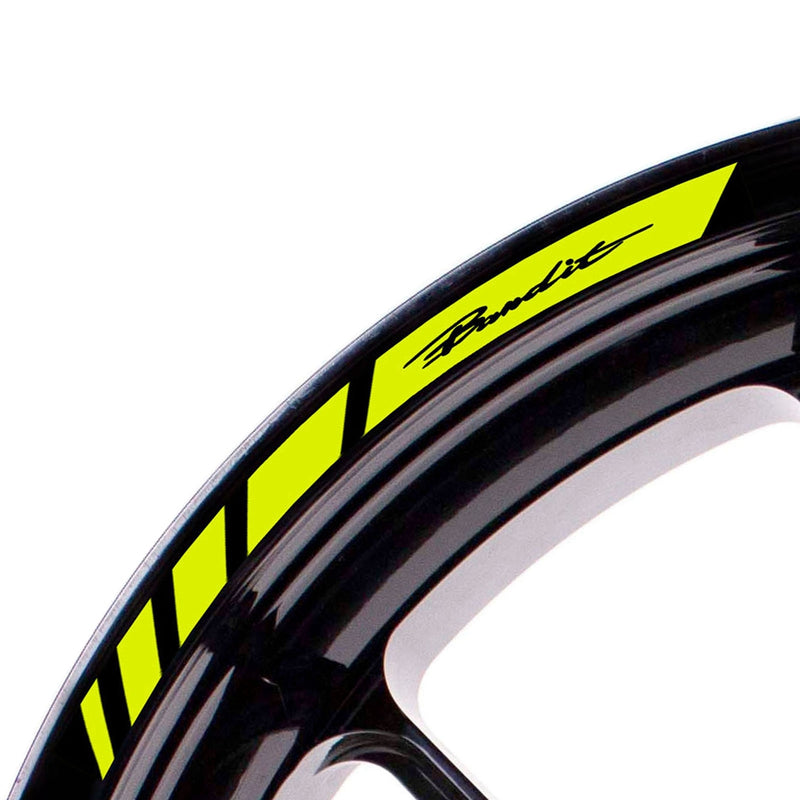 Fit Suzuki BANDIT Logo Strips Wheel Rim Edge Sticker - MC Motoparts