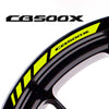 Fit Honda CB500X Logo Stripes Wheel Rim Edge Sticker - MC Motoparts