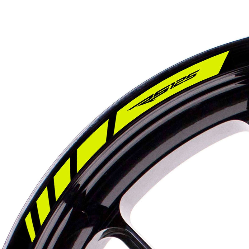 Fit Aprilia RS125 Logo Strips Wheel Rim Edge Sticker - MC Motoparts