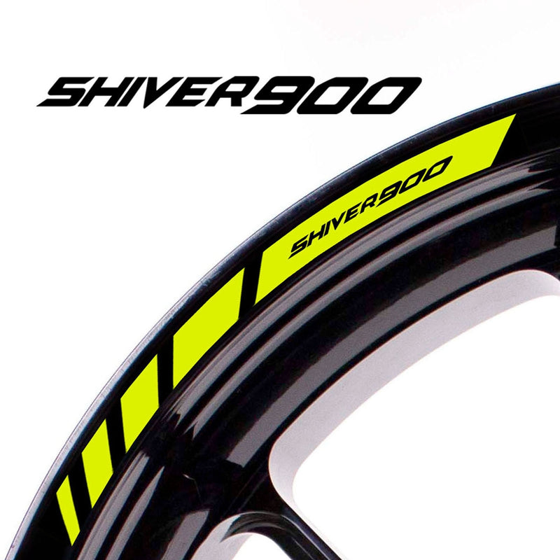 Fit Aprilia SHIVER 900 Logo Stripes Wheel Rim Edge Sticker - MC Motoparts