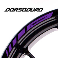 Fit Aprilia DORSODURO Logo Stripes Wheel Rim Edge Sticker - MC Motoparts