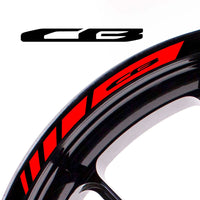 Fit Honda CB Logo Stripes Wheel Rim Edge Sticker - MC Motoparts