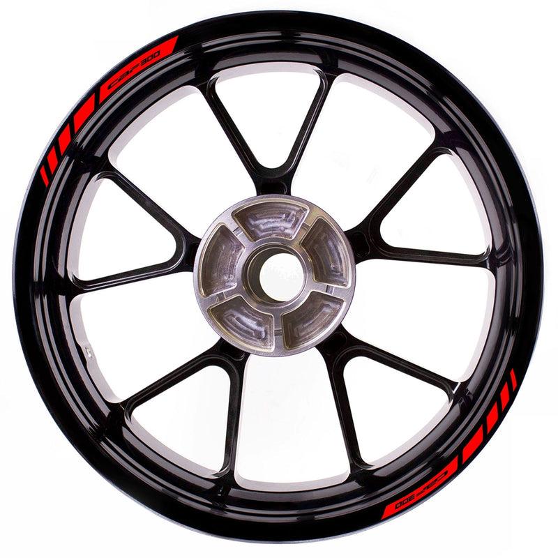 Fit Honda CBF300 Logo Stripes Wheel Rim Edge Sticker - MC Motoparts