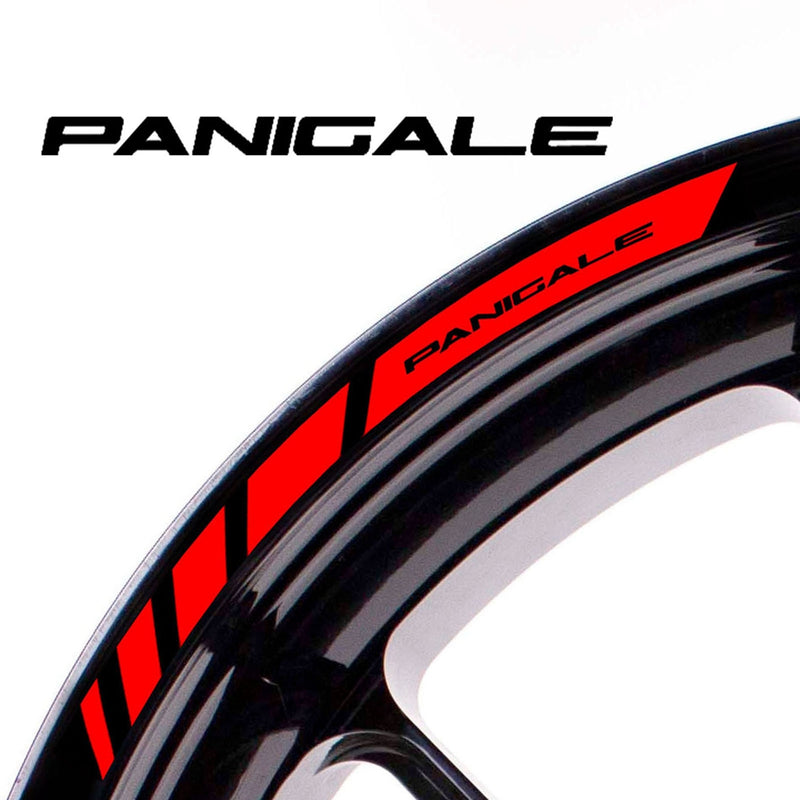 Fit Ducati PANIGALE Logo Stripes Wheel Rim Edge Sticker - MC Motoparts