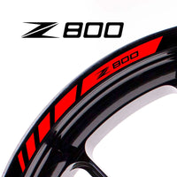 Fit Kawasaki Z800 Logo Stripes Wheel Rim Edge Sticker - MC Motoparts