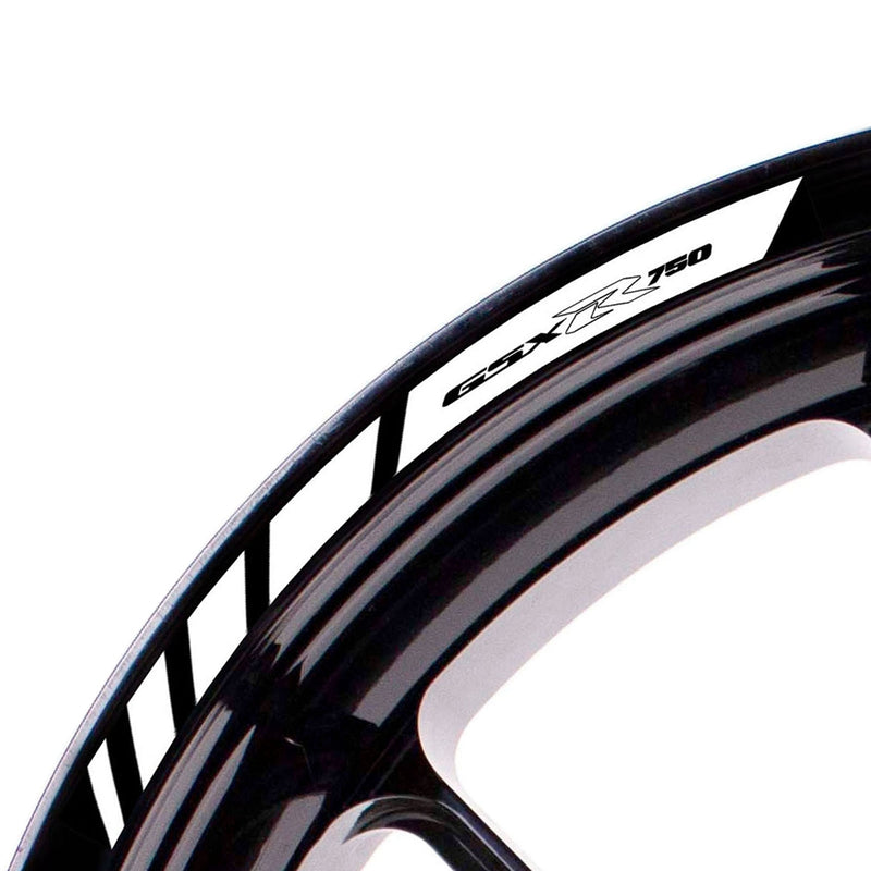 Fit Suzuki GSX-R750 Logo Strips Wheel Rim Edge Sticker - MC Motoparts